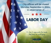 Abilene City Offices to Close in Observance of Labor Day